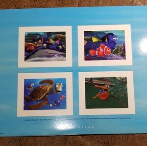 Pixar Disney Store Exclusive Finding Nemo Lithographs Set Portfolio Set of 4